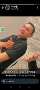 Genitor da criança/ Arquivo encaminhado pela família da bebê sequestrada 